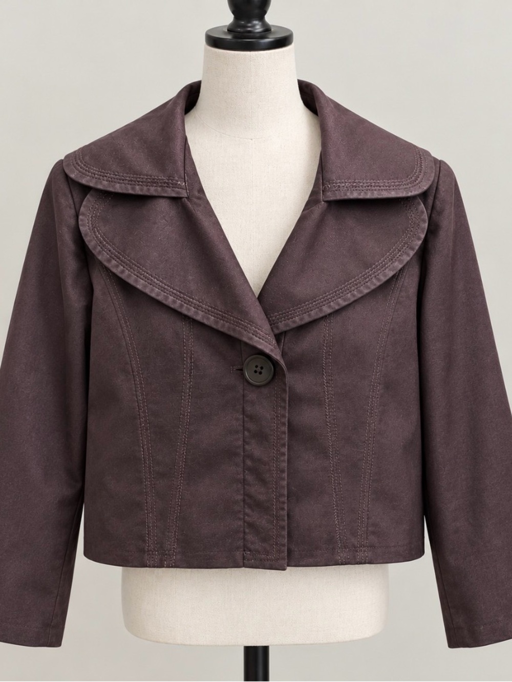 Faux Leather Jacket—Boxy Fit